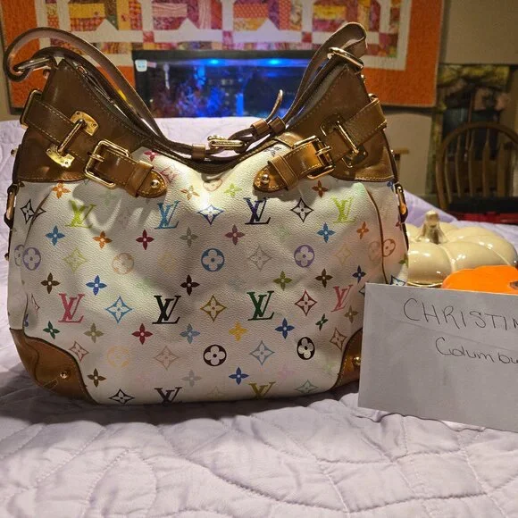 Collectors DREAM. Rare Authentic LV x Takashi Murakami Multicolor Greta - Picture 1 of 6